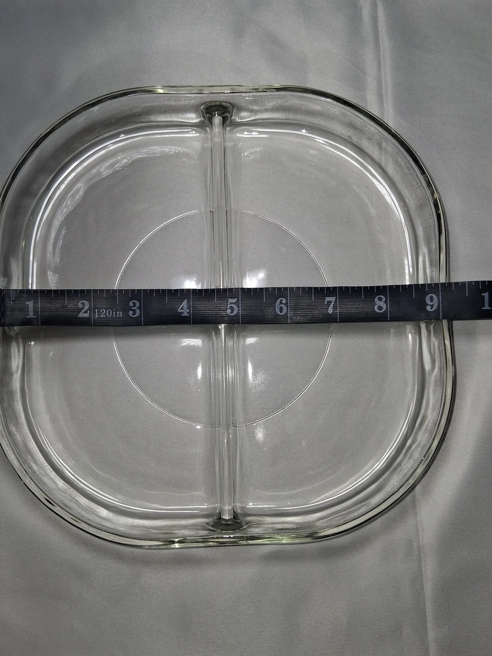 Glass 4 Compartment Serving Platter